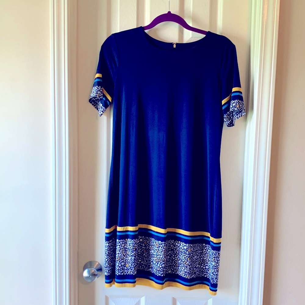 Blue with Yellow Accent Michael Khors Dress
